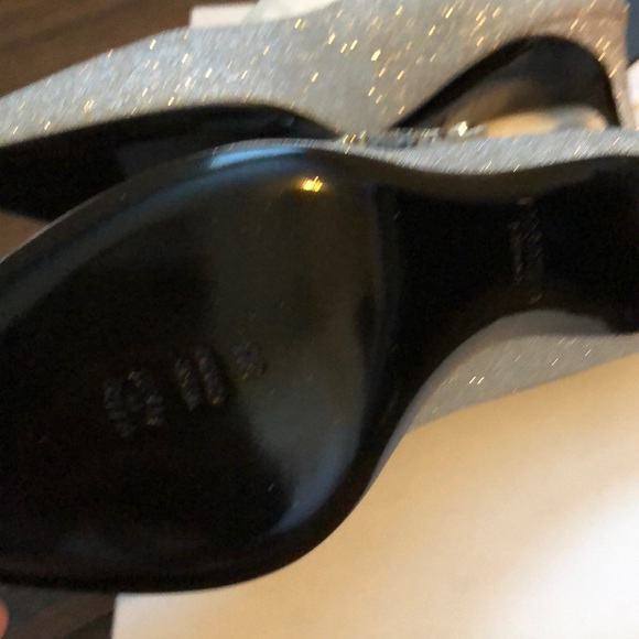 Sale! New Authentic moschino silver heels